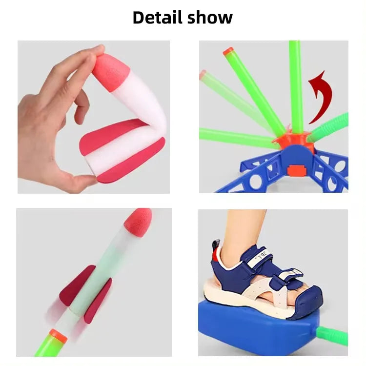 Foot Pump Rocket Launcher Toy