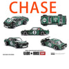 A collection of die-cast Chevrolet Silverado models from the Kaido House line featuring various camouflage and black paint sc