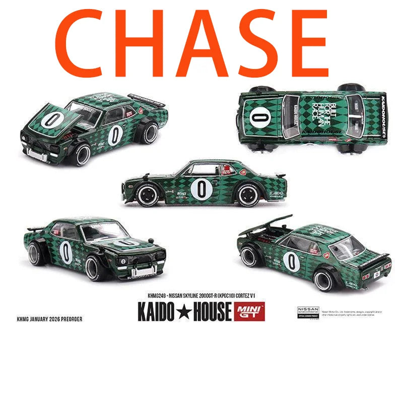 A collection of die-cast Chevrolet Silverado models from the Kaido House line featuring various camouflage and black paint sc