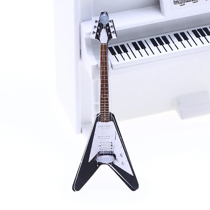 Miniature Electric Guitar for Dollhouse Decor