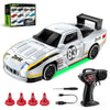 Modèle de voiture de course Zorbit de bureau argent et noir avec accessoires