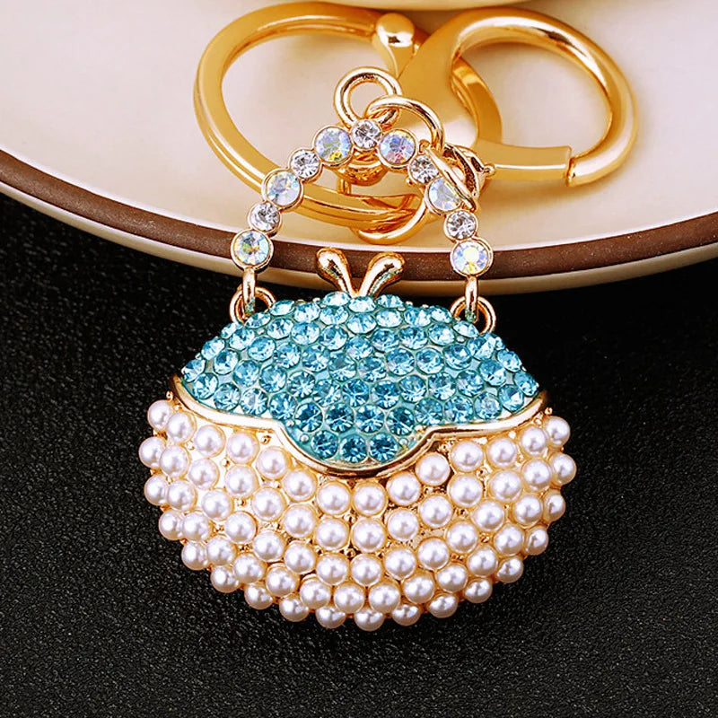 Crystal Rhinestone Handbag Keychain