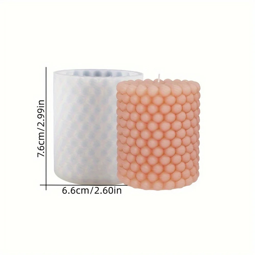 3D Bubble Candle Mold Set - Spherical Silicone Molds for Unique DIY Candles