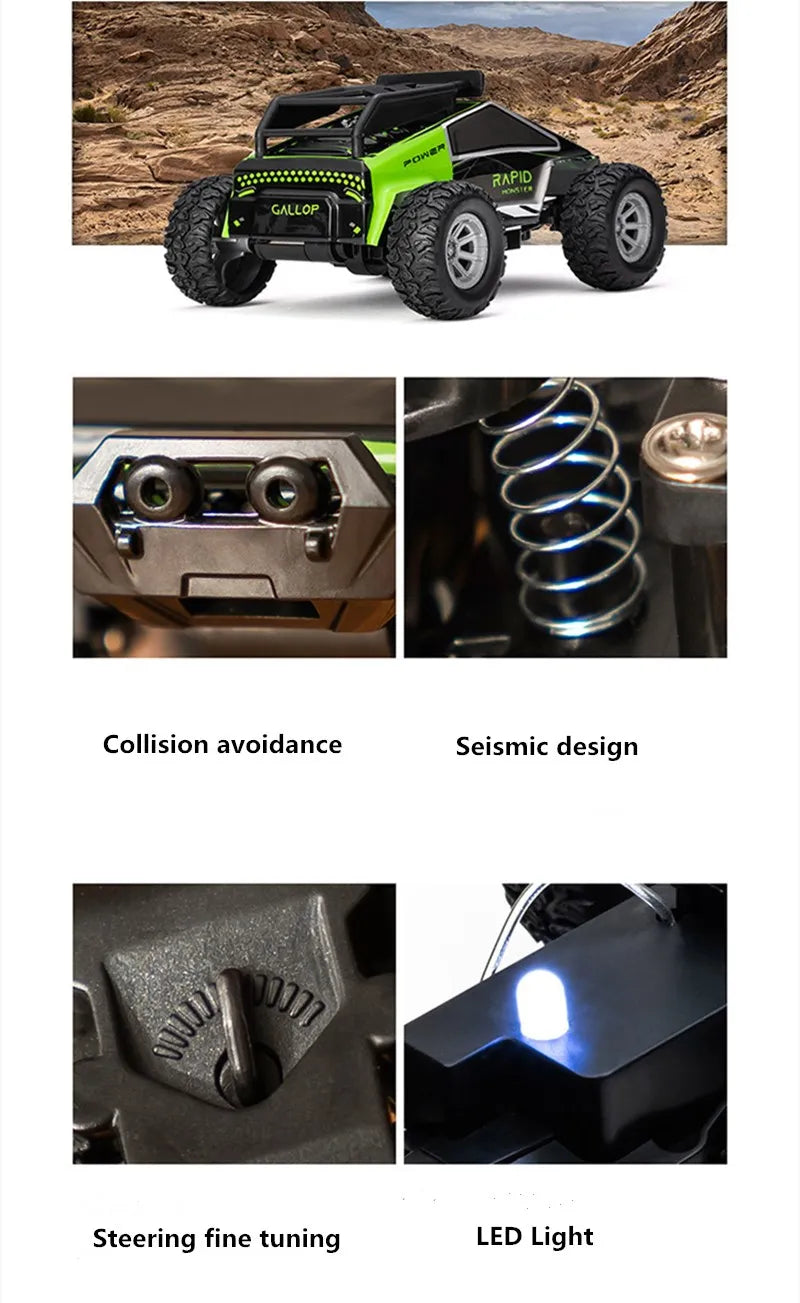 1:32 High-Speed Remote Control Car with Off-Road Capability