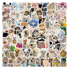 A collection of 200 cute animal stickers featuring various breeds and types of pets.