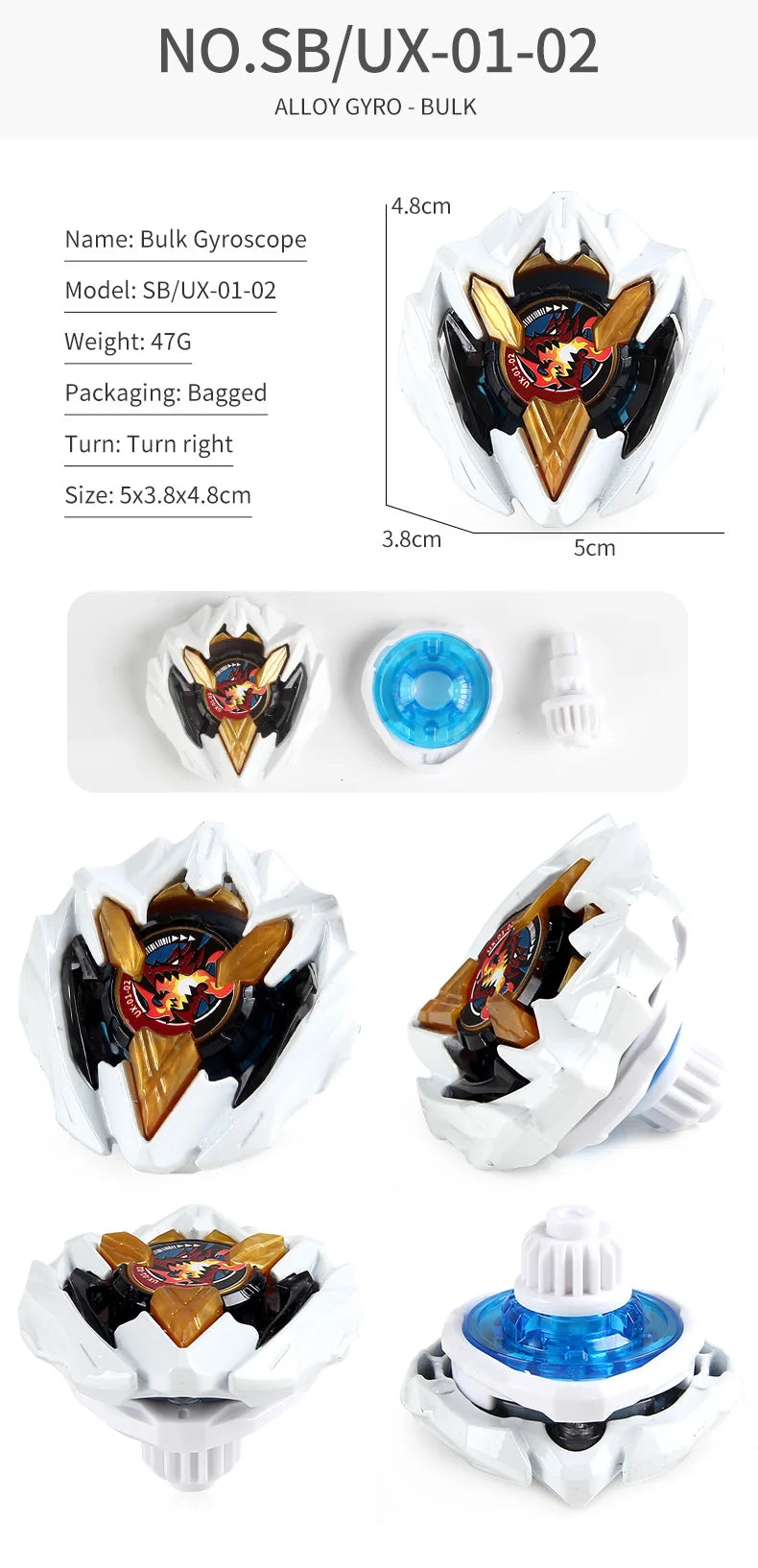 Metal Spinning Top Battle Set with Launcher