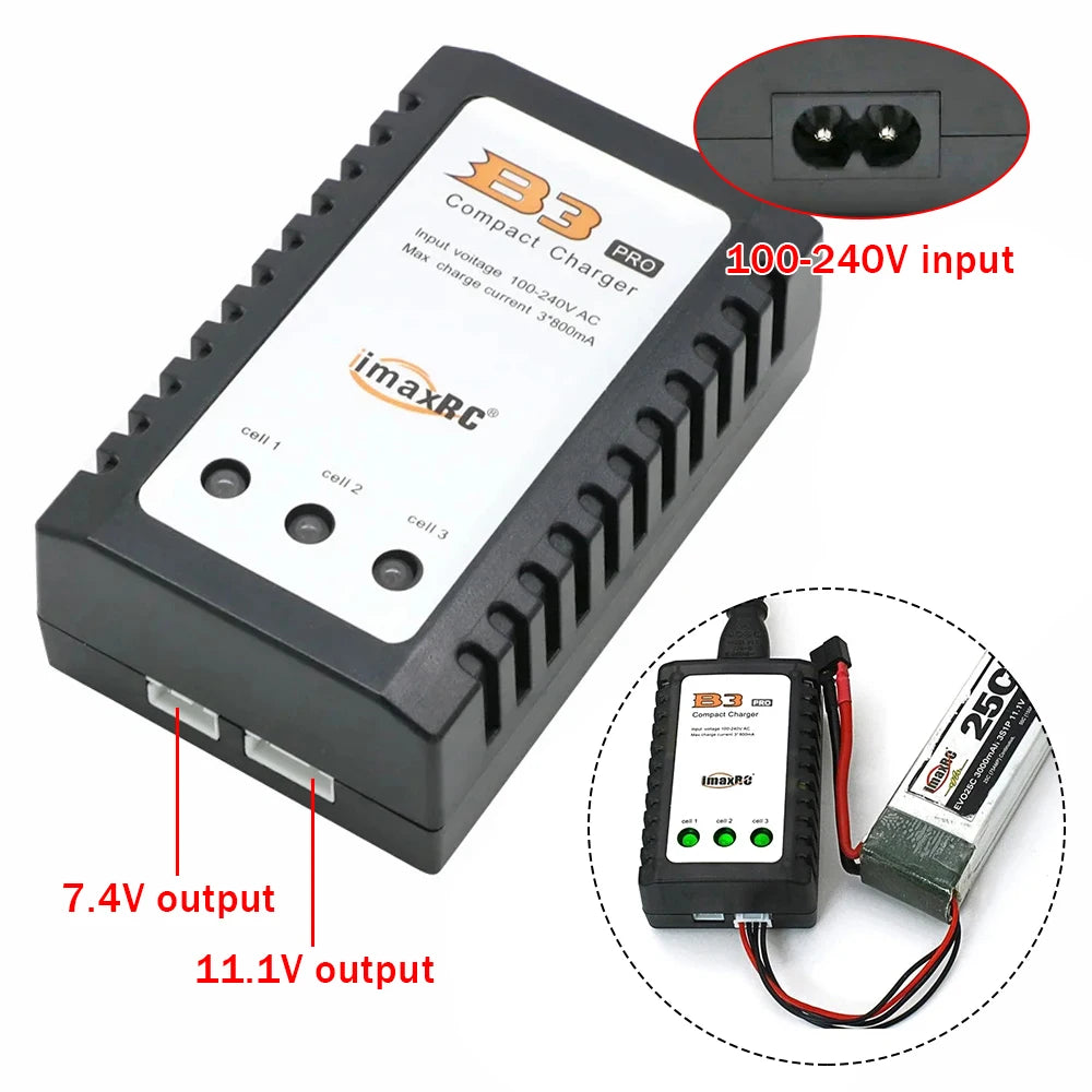 iMax B3 Pro Compact AC Balance Charger for 2S/3S LiPo Batteries