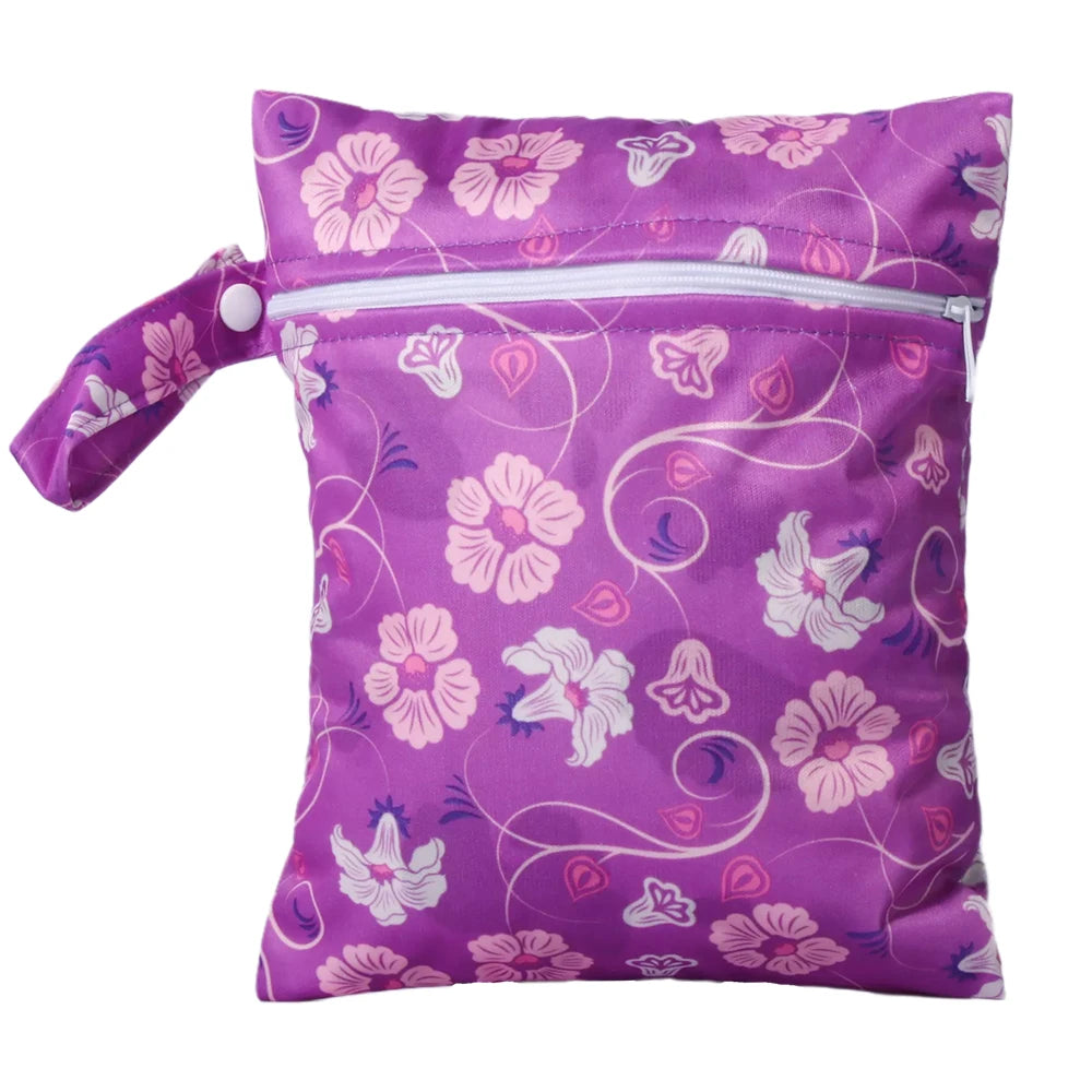 Waterproof Wet Bag with Zipper — Cute Storage for Diapers, Swimwear & More
