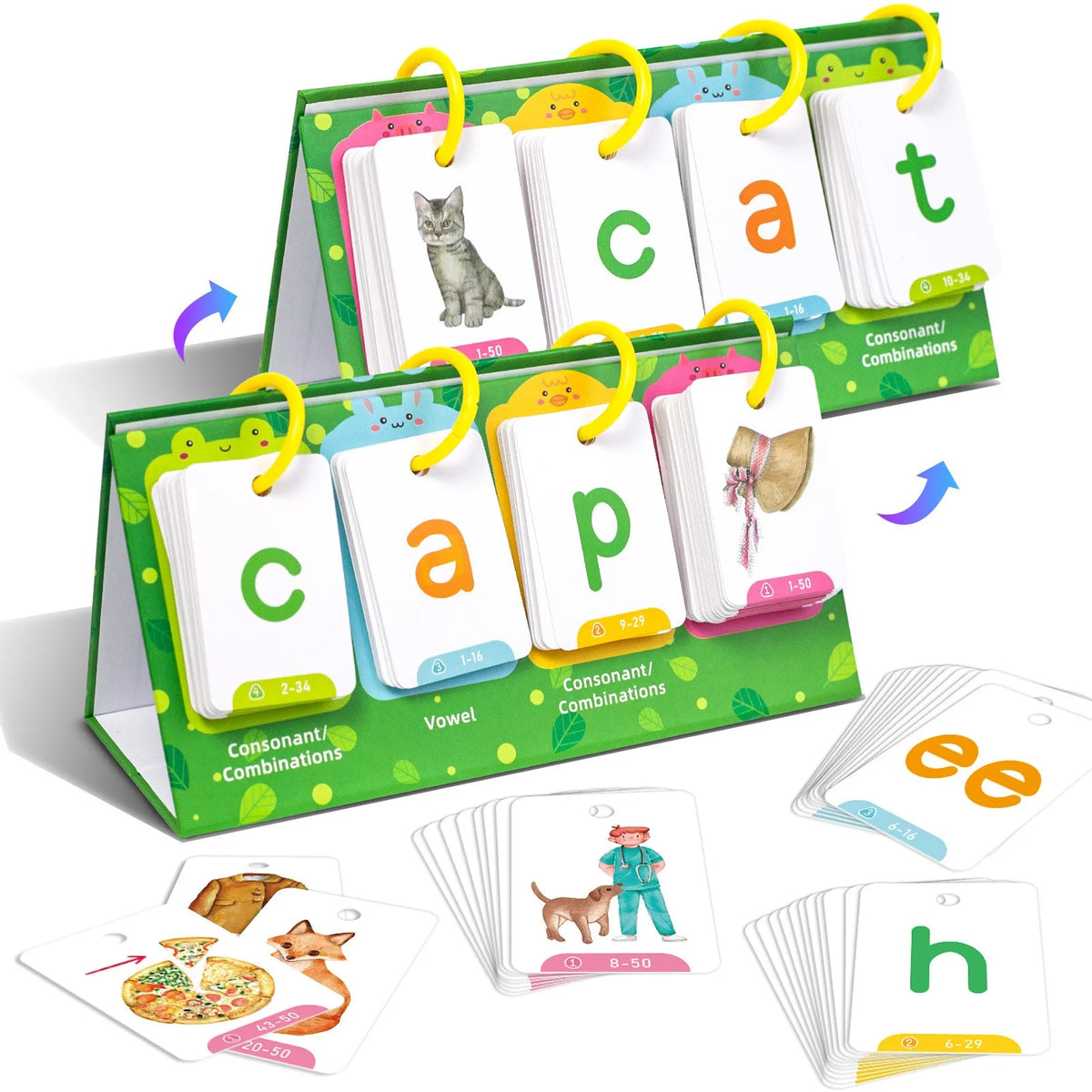 Interactive English Learning Flip Chart for Kids