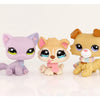 Realistic Mini Animal Figurine Set - Dogs, Cats & Fox