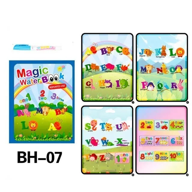 Reusable Water Coloring Book for Kids – Magic Drawing Pad