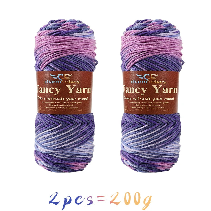 Soft Gradient Acrylic Yarn - 200g per Ball