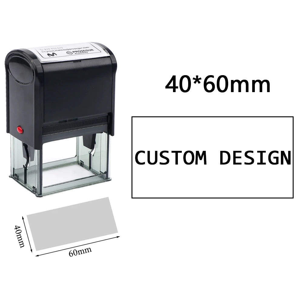 Customizable Self-Inking Rubber Stamp
