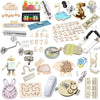 Montessori Wooden Busy Board Parts DIY Sensory Activity Set