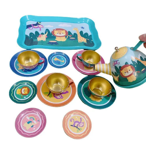 Kids Pretend Play Tea Set with Accessories