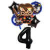Cartoon Themed Kids Party Decoration Set with Face Stickers, Gift Bags & Slap Bracelets