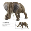 Realistic Wild Animal Figures - Leopard, Tiger, Lion, Elephant, Zebra Set