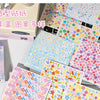 A collection of colorful star-themed deco cut film stickers for scrapbooking and DIY crafts.