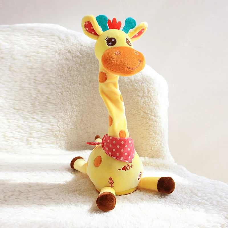 Interactive Singing and Dancing Giraffe Plush Toy with Music