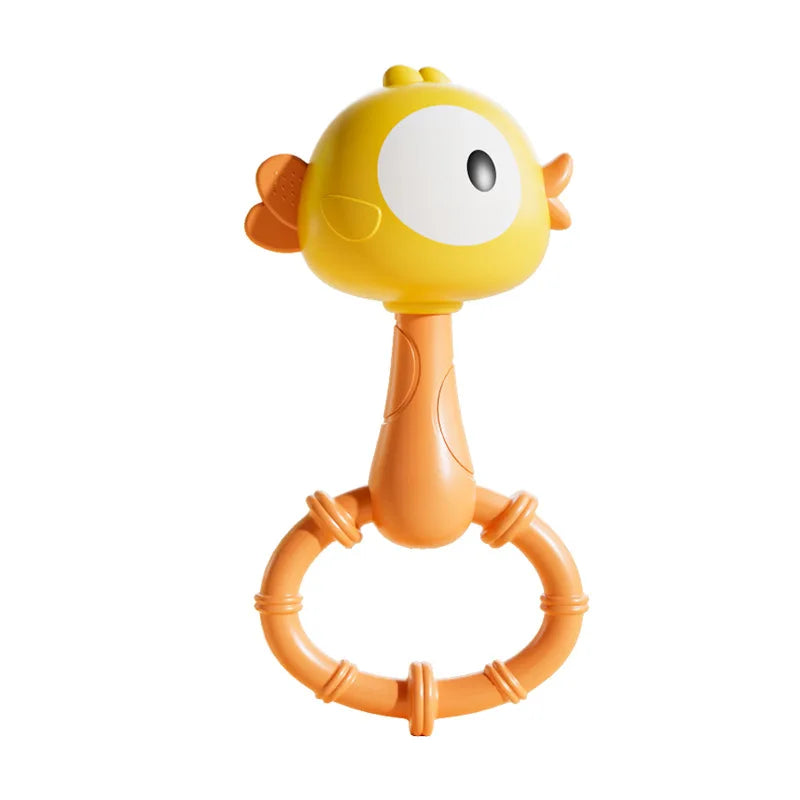 Cartoon Animal Rattle Handbell for Baby Sensory Development