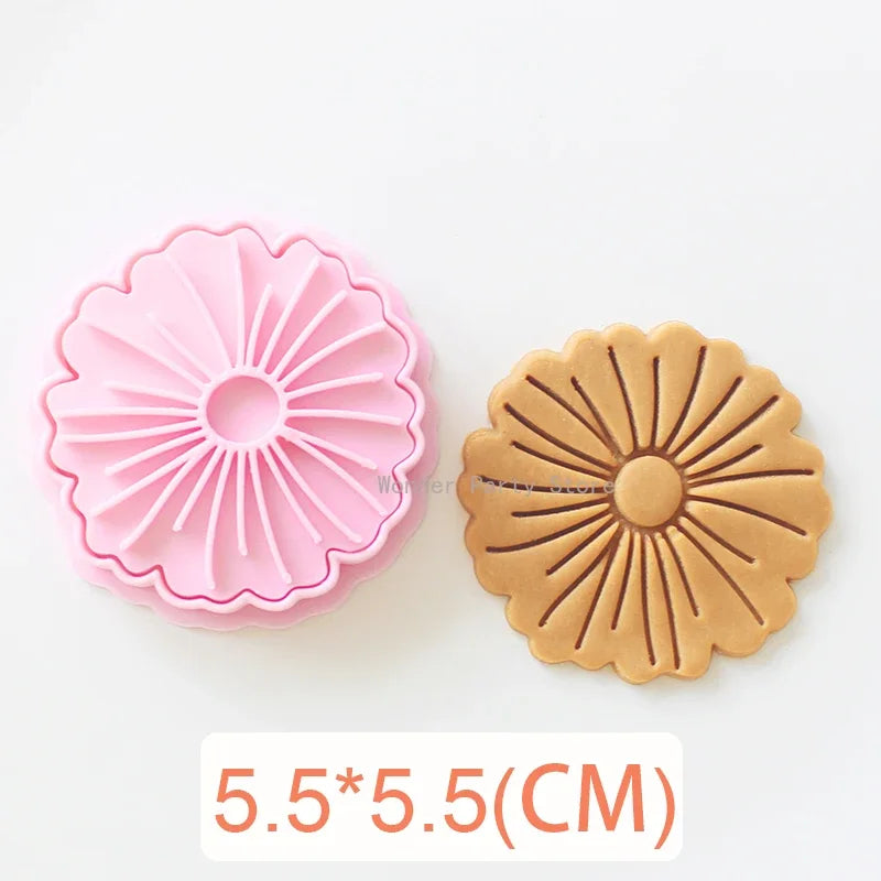 Floral Cookie Stamp & Cutter Set