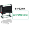 Customizable Self-Inking Rubber Stamp