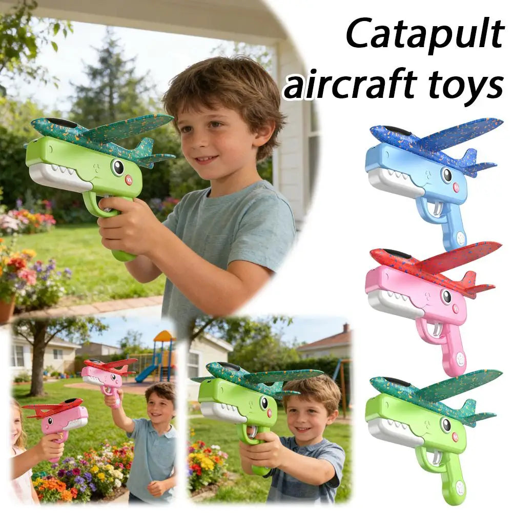 Catapult Foam Glider Plane Launcher Toy