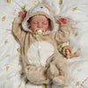 Lifelike 18-Inch Reborn Baby Doll with Soft Vinyl Body - Poseable Newborn Boy for Kids