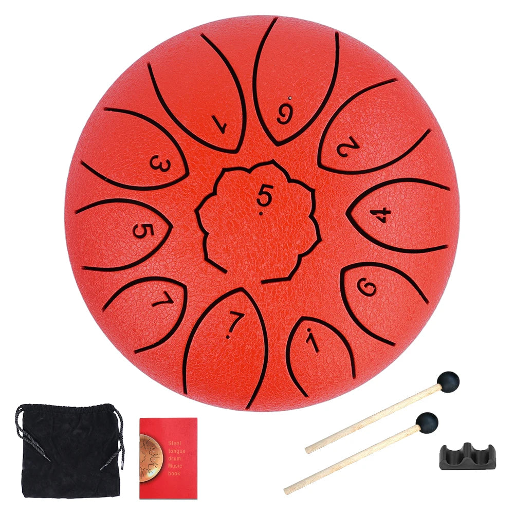11-Note Steel Tongue Drum Sound Healing Set