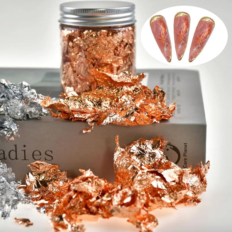 Metallic Foil Flakes for Crafts, Nail Art & DIY Projects