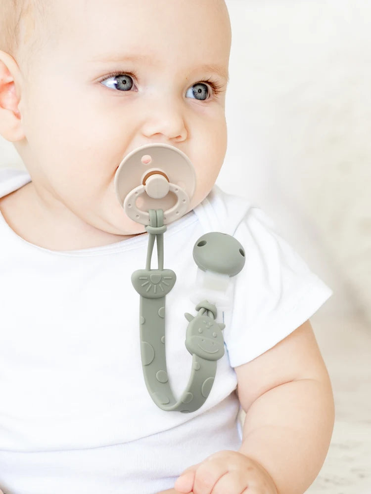 BPA-Free Silicone Pacifier Clips for Babies