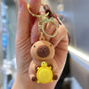 Cute Capybara Keychain Charm – Soft PVC Pendant for Bags, Phones & Keys