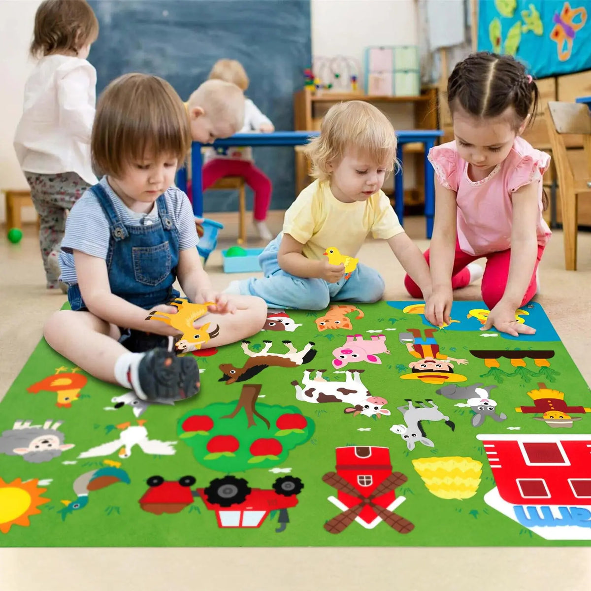 Farm Animals Felt Story Board Set for Early Learning