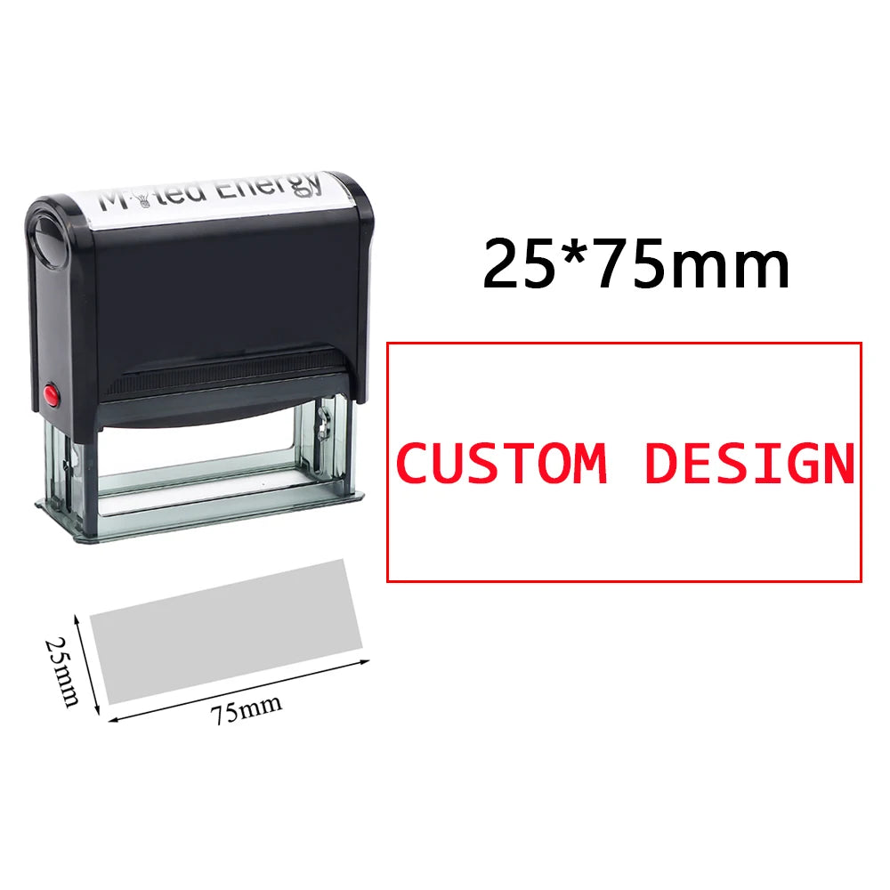 Customizable Self-Inking Rubber Stamp