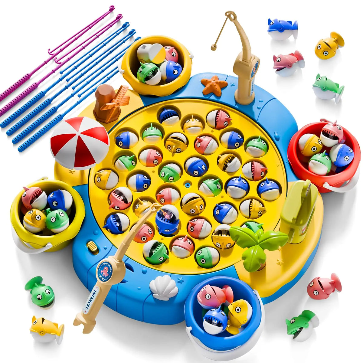 Magnetic Fishing Game with 360° Rotation – Educational Toy for Kids