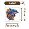 Large A3 jigsaw puzzle of a colorful elephant