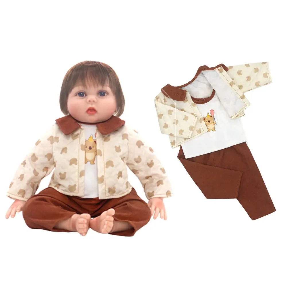 Adorable Jumpsuit Set for 20-22 Inch Reborn Dolls