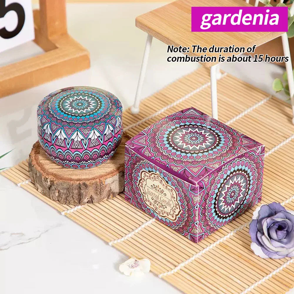Dried Flower Aromatherapy Candle with Essential Oil