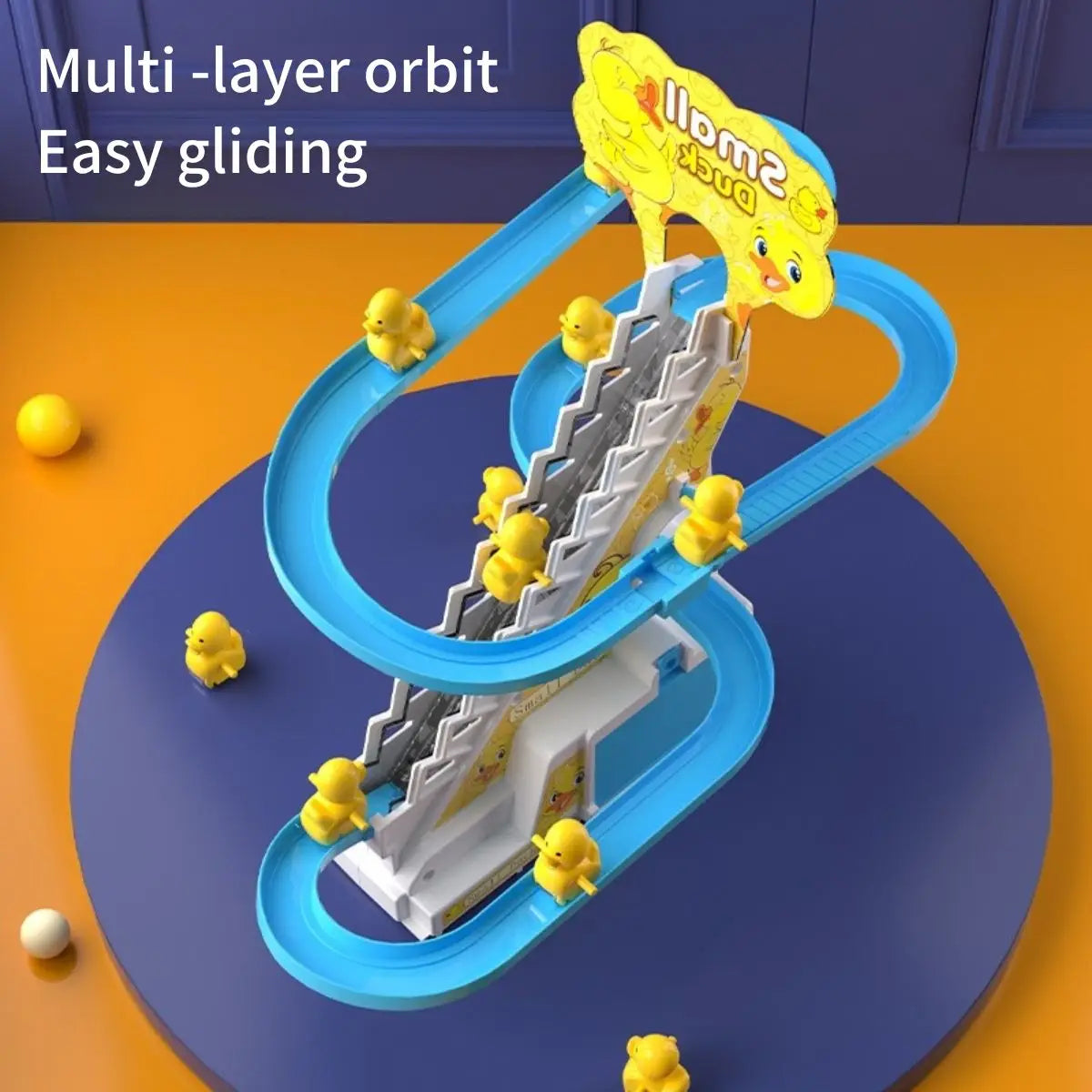 Musical Duckling Climbing Stairs Toy
