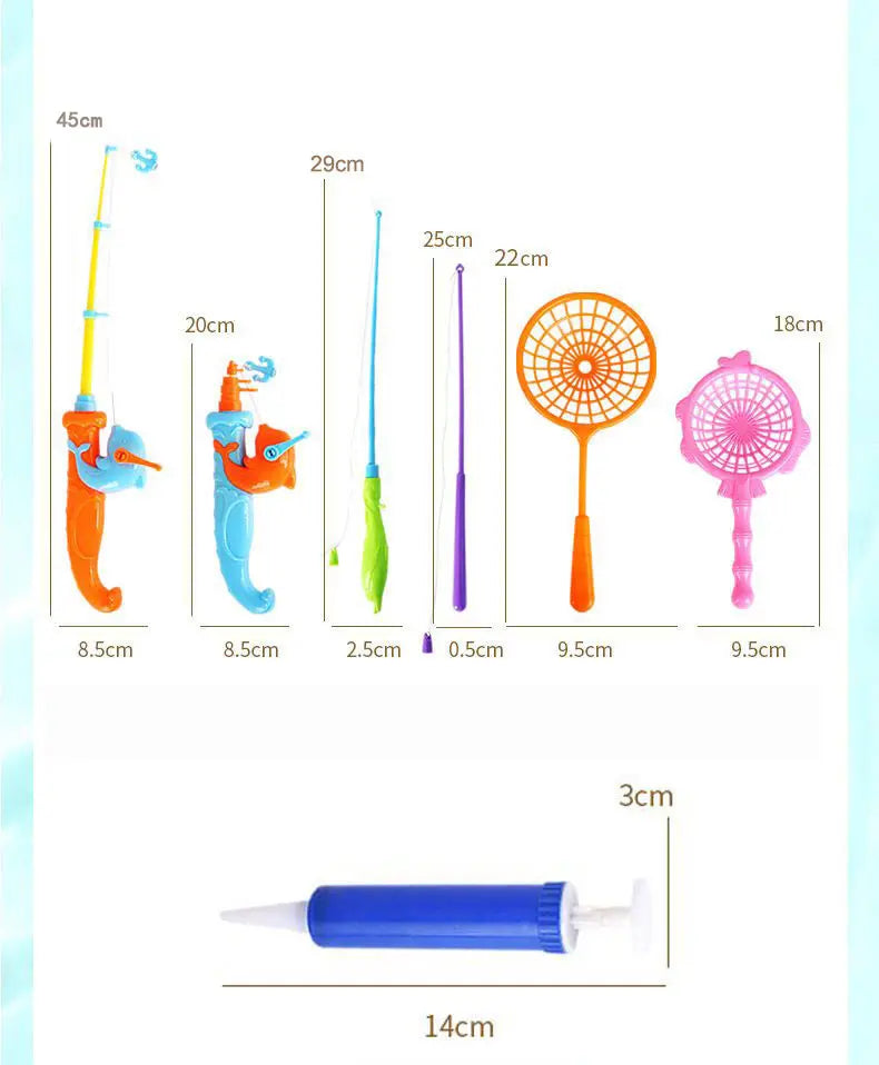 Magnetic Fishing Game with Inflatable Pool