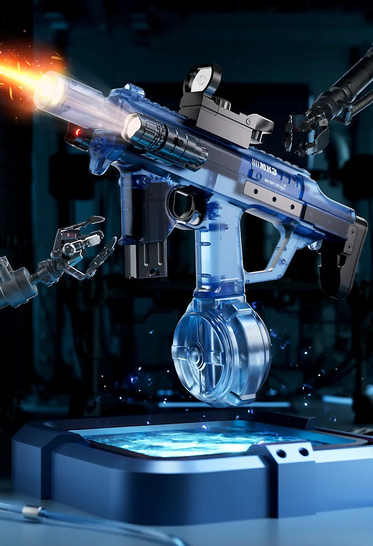 Electric Water Blaster with LED Lights for Outdoor Fun