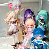 A collection of several anime-style Ball-Jointed Dolls featuring various hair colors and outfits.