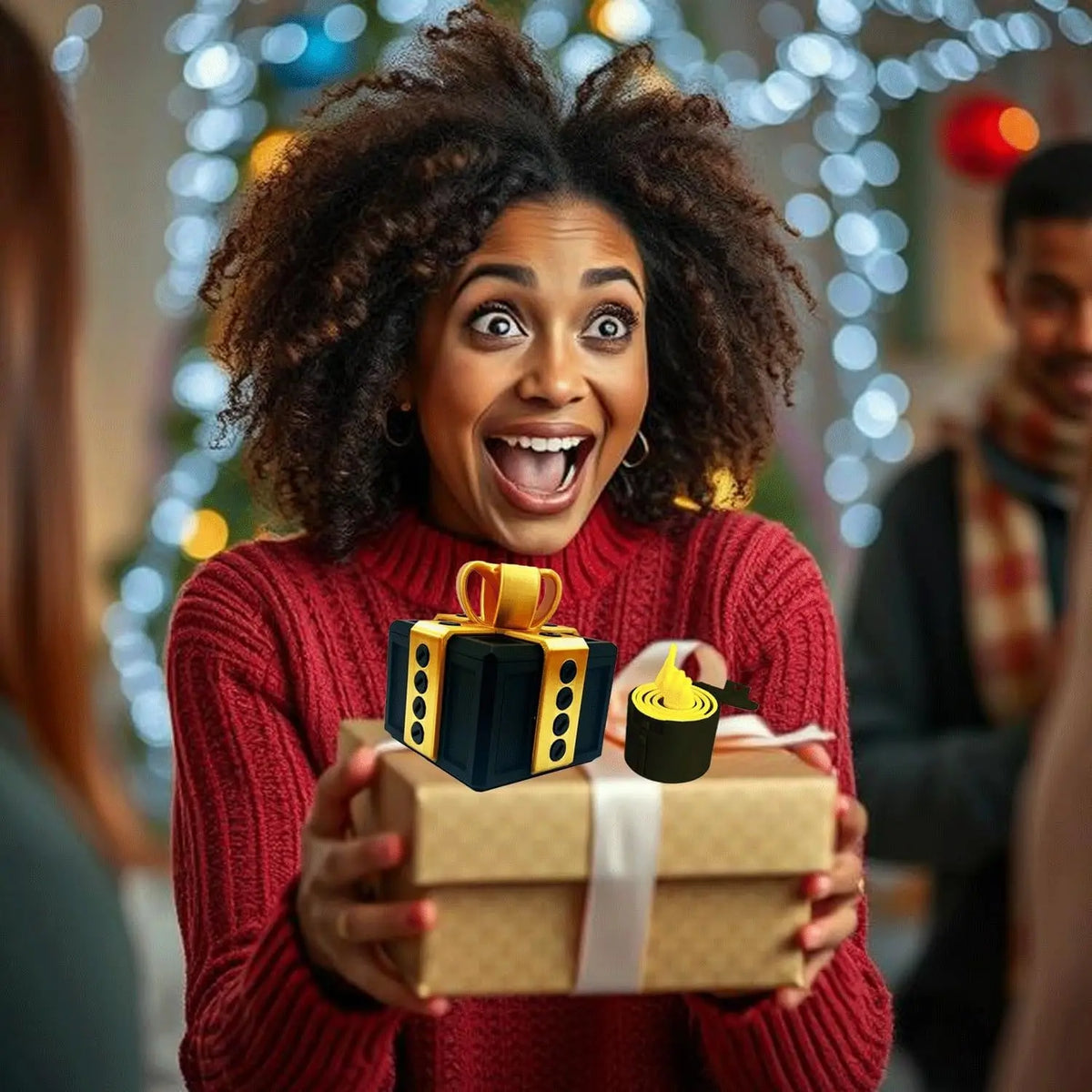 Annoying Present Prank Box with Pop-Up Middle Finger