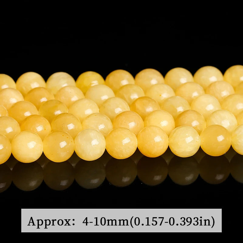 Natural Jade Round Beads for Jewelry Making