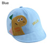 Light blue baseball cap featuring a cute brown rabbit ear design on the front.