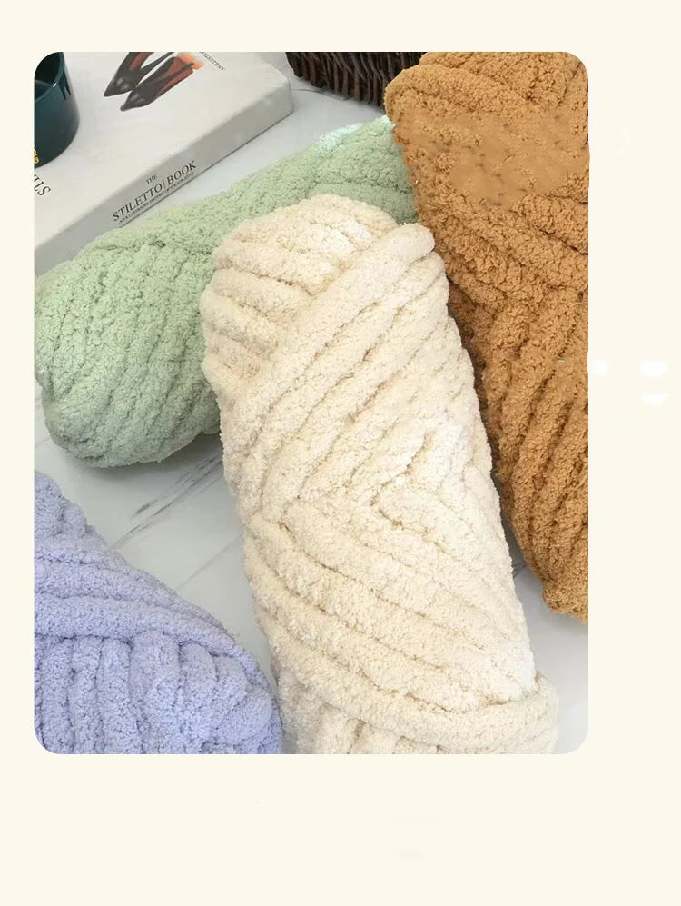Extra Thick Chenille Yarn for Hand Knitting