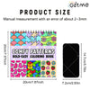 A colorful adult coloring book featuring bold patterns of hearts, flowers, and geometric designs.