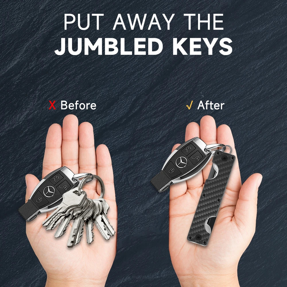 Compact Metal Key Organizer with Holding Capacity