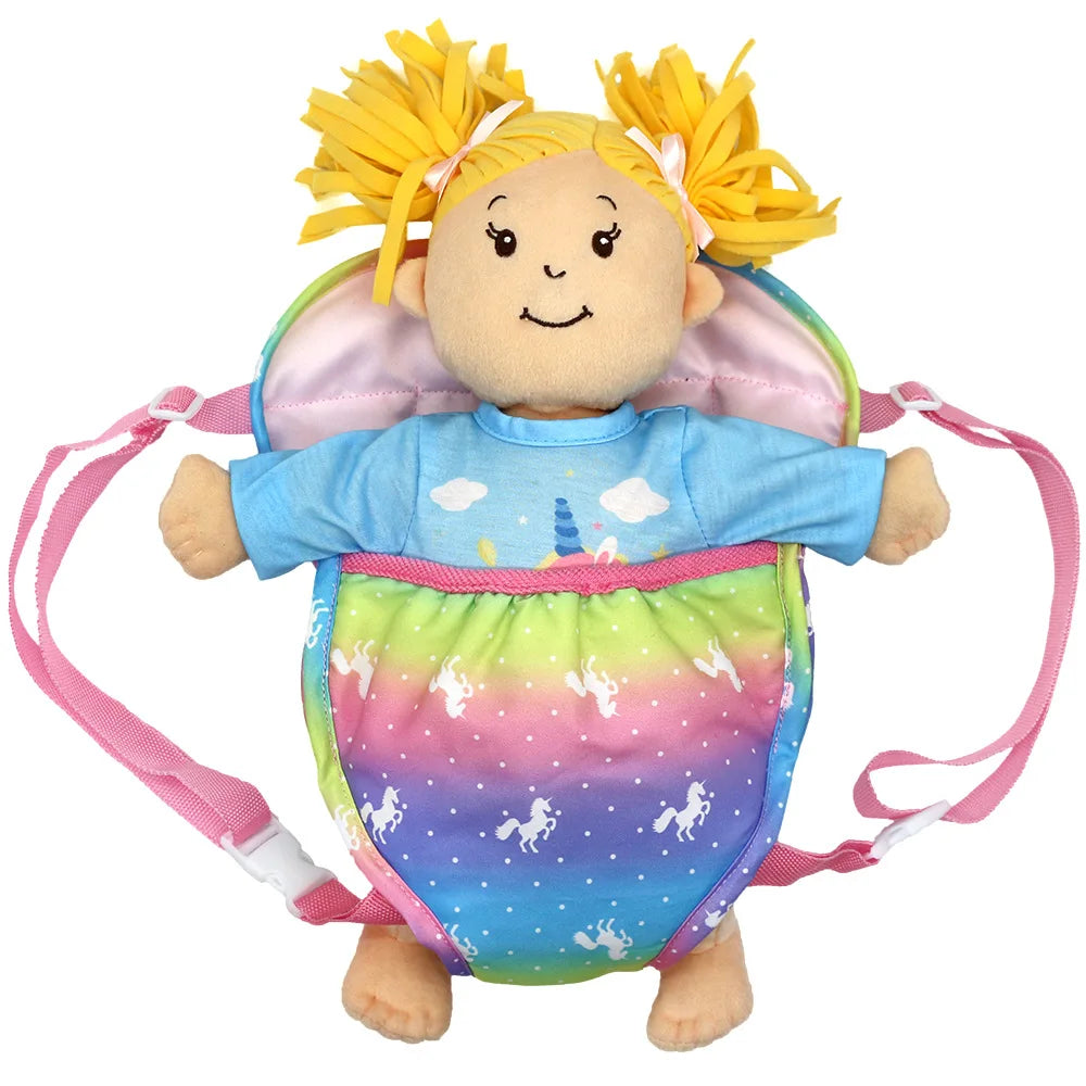 Doll Carrier Backpack with Adjustable Straps for 18-Inch Dolls