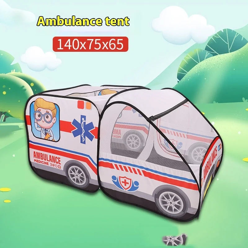 Kids' Fire Engine Pop-Up Play Tent with Carry Bag